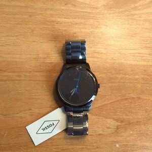 Fossil Black Stainless Steel Watch